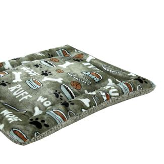 colchoneta cama para perro hueso