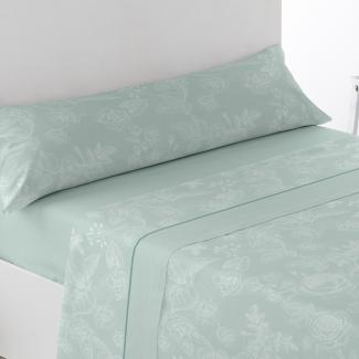 juego de sabana verano de 3 piezas gris estampado no hace bolitas verde