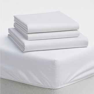 haradeco sabana bajera encimera 100% algodón puro natural blanca hosteleria 
