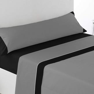 sabana verano de 3 piezas gris oscuro microfibra