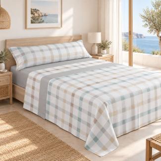 sabana coralina gris cama matrimonio 135 cama 150