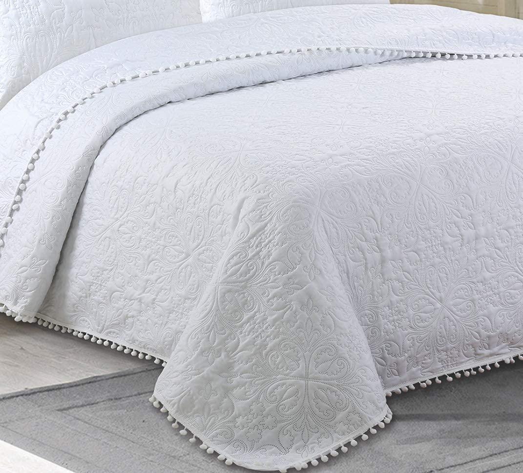 colcha cama 90 blanca