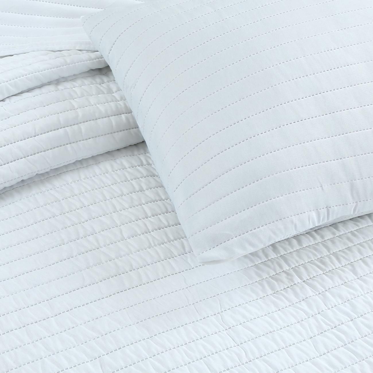 Rayas blanca cama 90