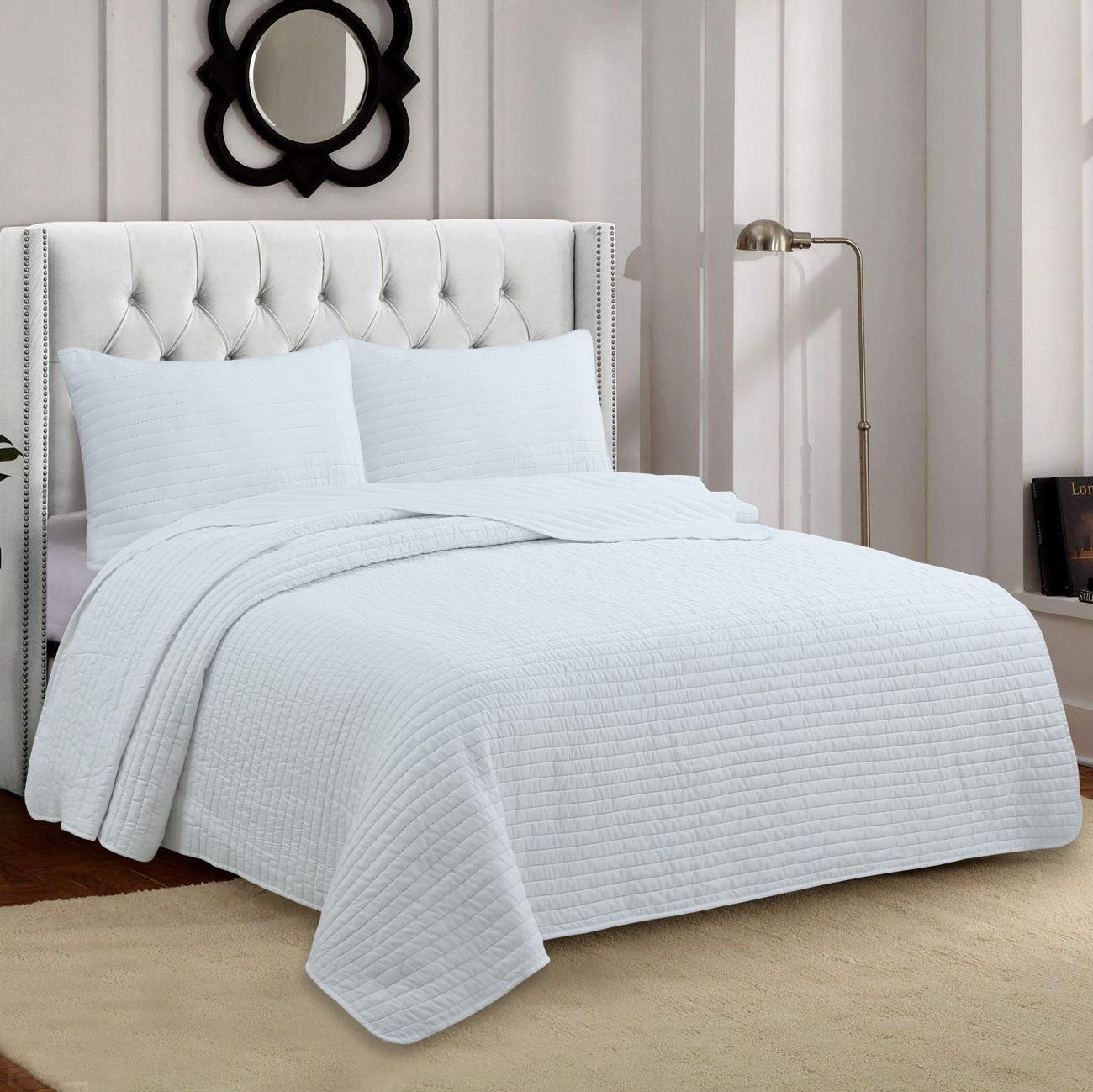 Rayas blanca cama 90